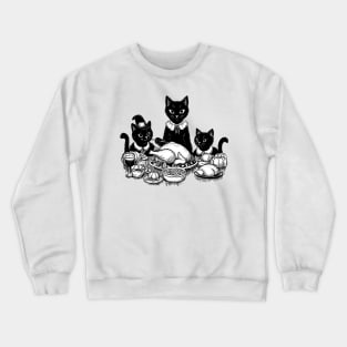 Thanksgiving Kitties Crewneck Sweatshirt